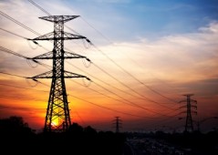 Sunset pylons